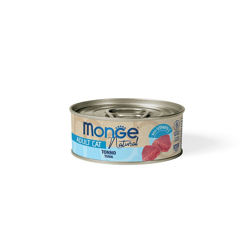 MONGE Natural Atlantik Ton Balığı ilə Yetkin Pişiklər üçün Yaş Yem, 80q