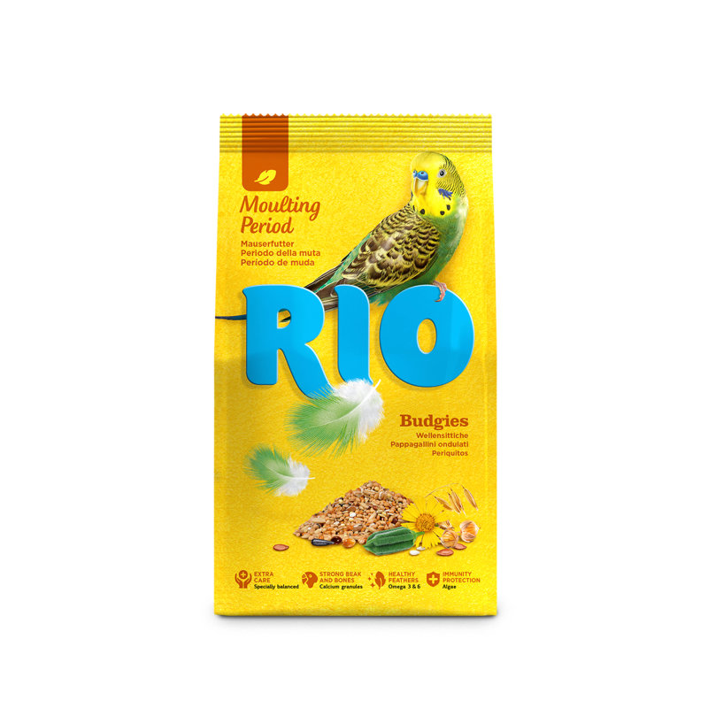 Корм RIO для волнистых попугаев в период линьки. Корм Wavefront Parrots для периода линьки