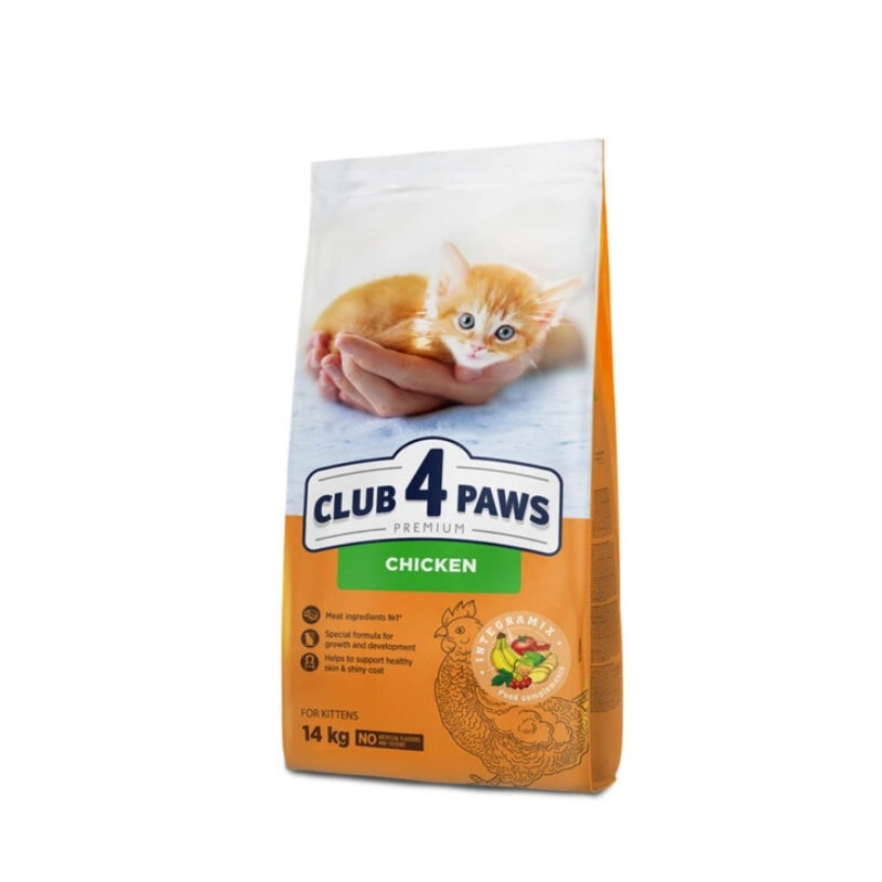 Club 4 Paws Premium Kitten Bala Pişiklər üçün Toyuq Ətli, Düyü Tərkibli Quru Yem, Kq