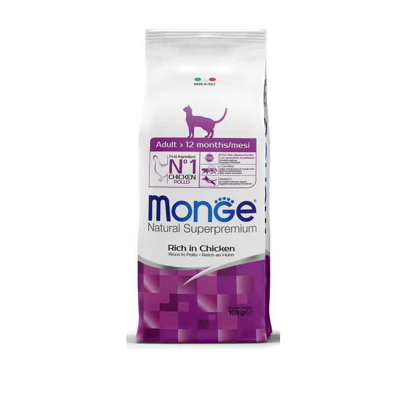 MONGE Cat Sensitive Toyuq ilə Həssas Həzm Sistemli Yetkin Pişiklər üçün Quru Yem