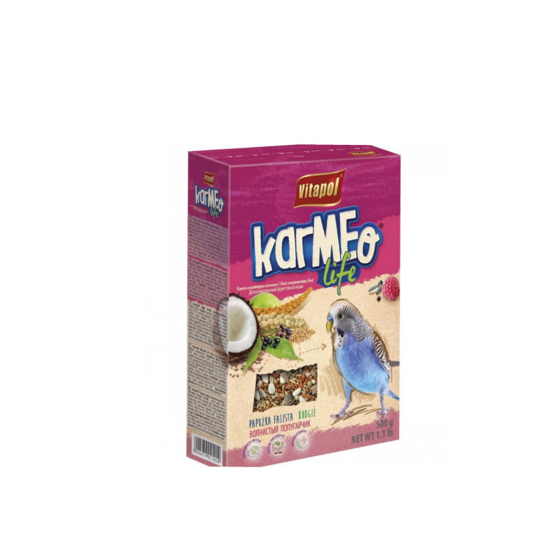 Vitapol Karmeo Life — фруктовые хлопья для волнистых попугаев, 500 г