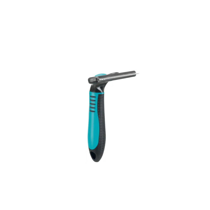 Trixie Carding Groomer İt, Pişik və Atlar üçün Alt Tük Təmizləyən Trimmer Daraq (Dəyişdirilə Bilən Başlıqlı), 8 × 14 sm