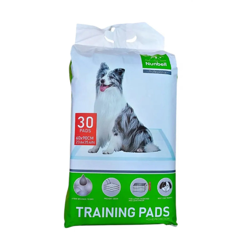 Nunbell Training Pads İtlər üçün Birdəfəlik Udma Örtüyü (Pelenka), 60 × 90 sm (1-əd)