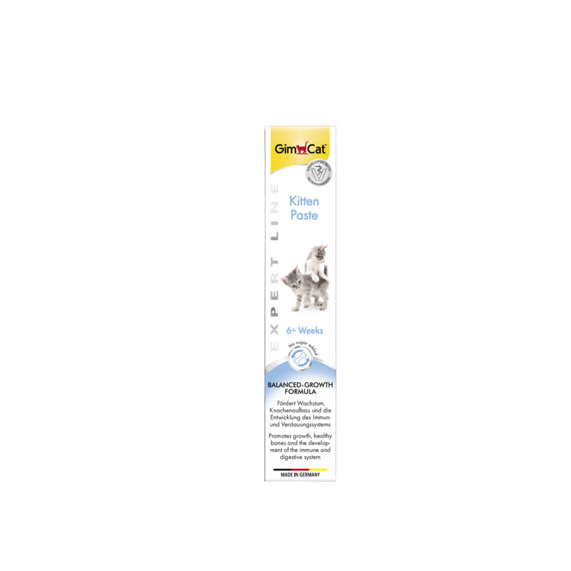 GimCat Kitten Paste Bala Pişiklər Üçün Sağlam Böyümə və Sümük Dəstəkləyici Vitamin Pasta, 50q