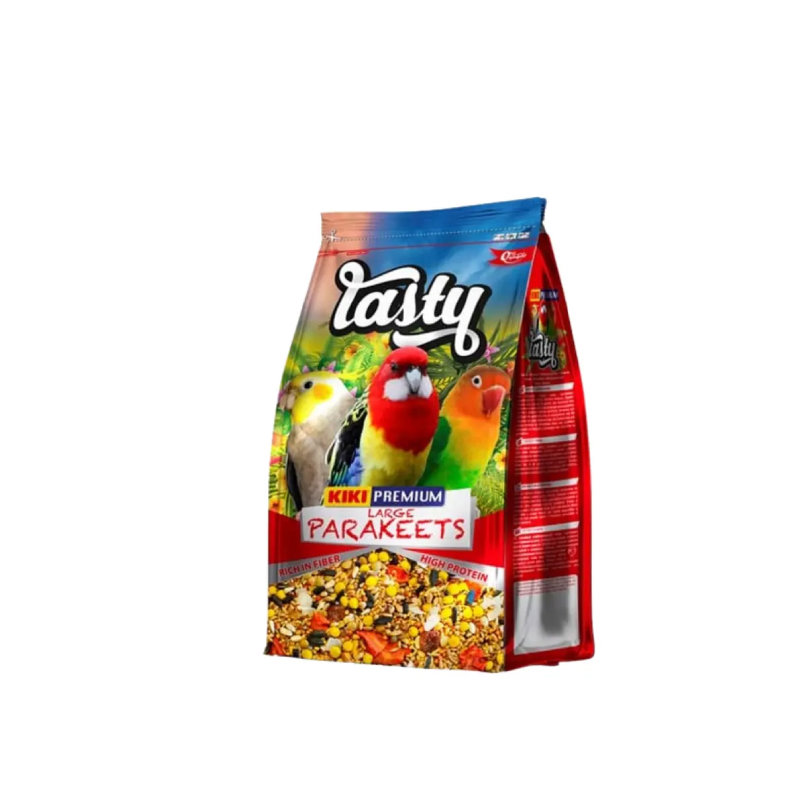 Kiki Extra Frutas — смесь хлопьев с фруктовым вкусом для крупных попугаев, 1 кг
