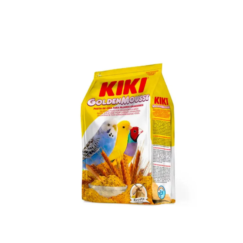 Kiki Golden Mousse — мягкая паста желтого цвета для разведения попугаев (яичная смесь), 300 г