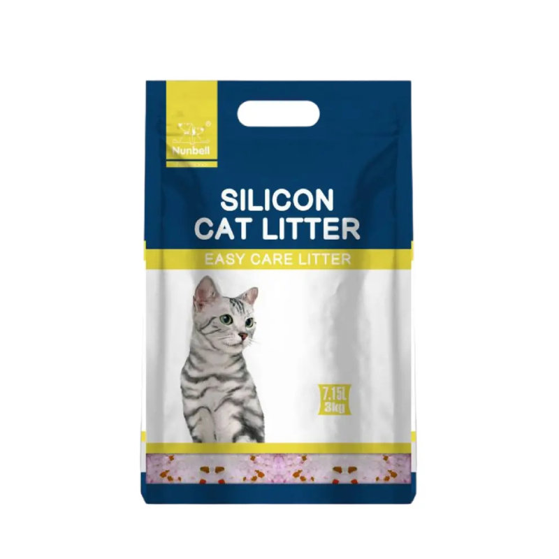 Nunbell Silicon Cat Litter Limon Ətirli Silika Gel Pişik Qumu, 7,15L/3Kq
