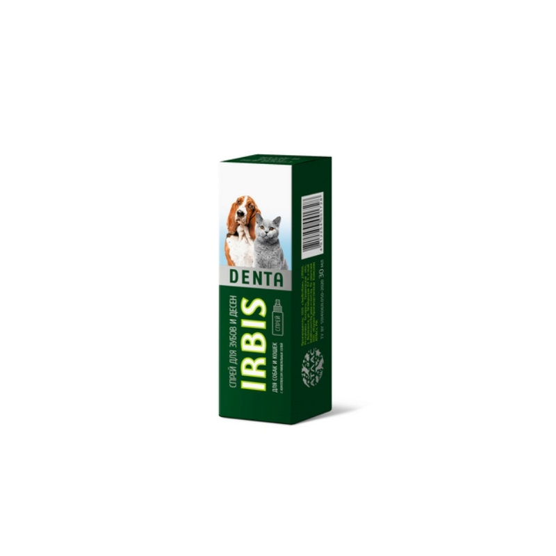 Irbis Denta Pişik və İtlər üçün Diş və Diş Əti Sprey, 30ml