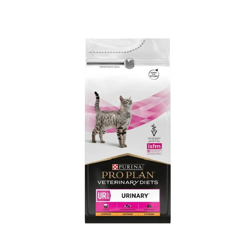 Pro Plan Veterinary Diets Feline UR St/Ox Urinary Sidik Yolları Xəstəlikləri olan Pişiklər üçün Quru Yem Toyuq ilə, 350q
